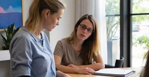 assessor working with their learner